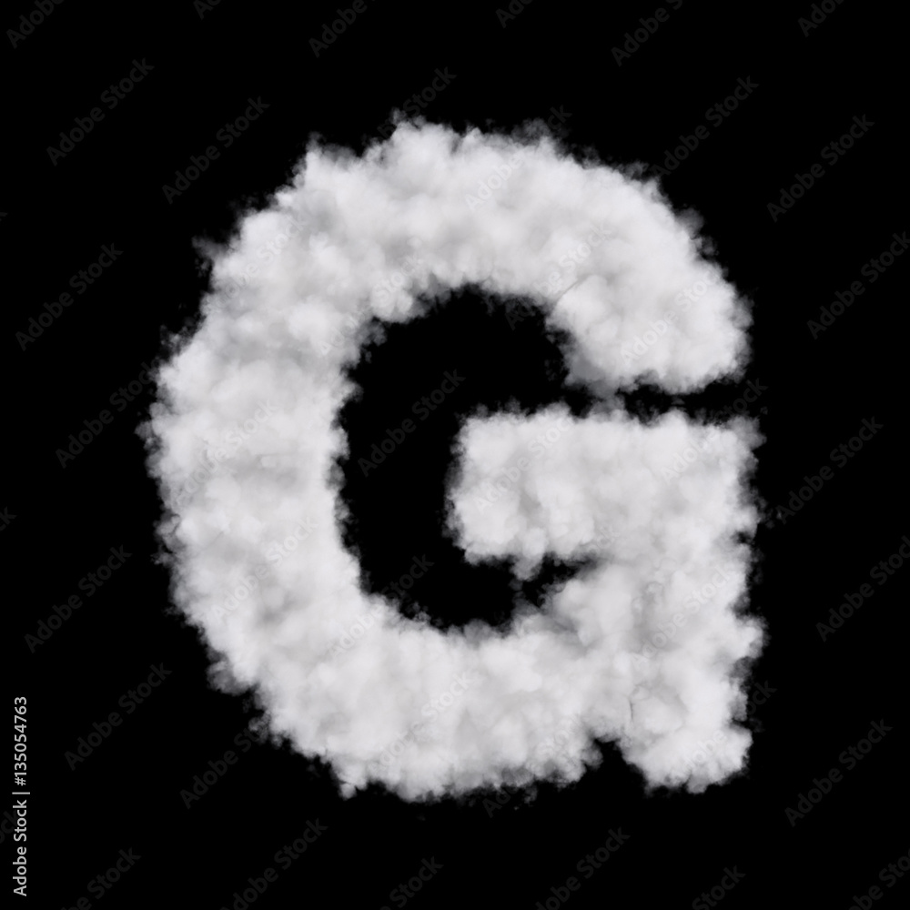Cloud letter R Cloud letter R