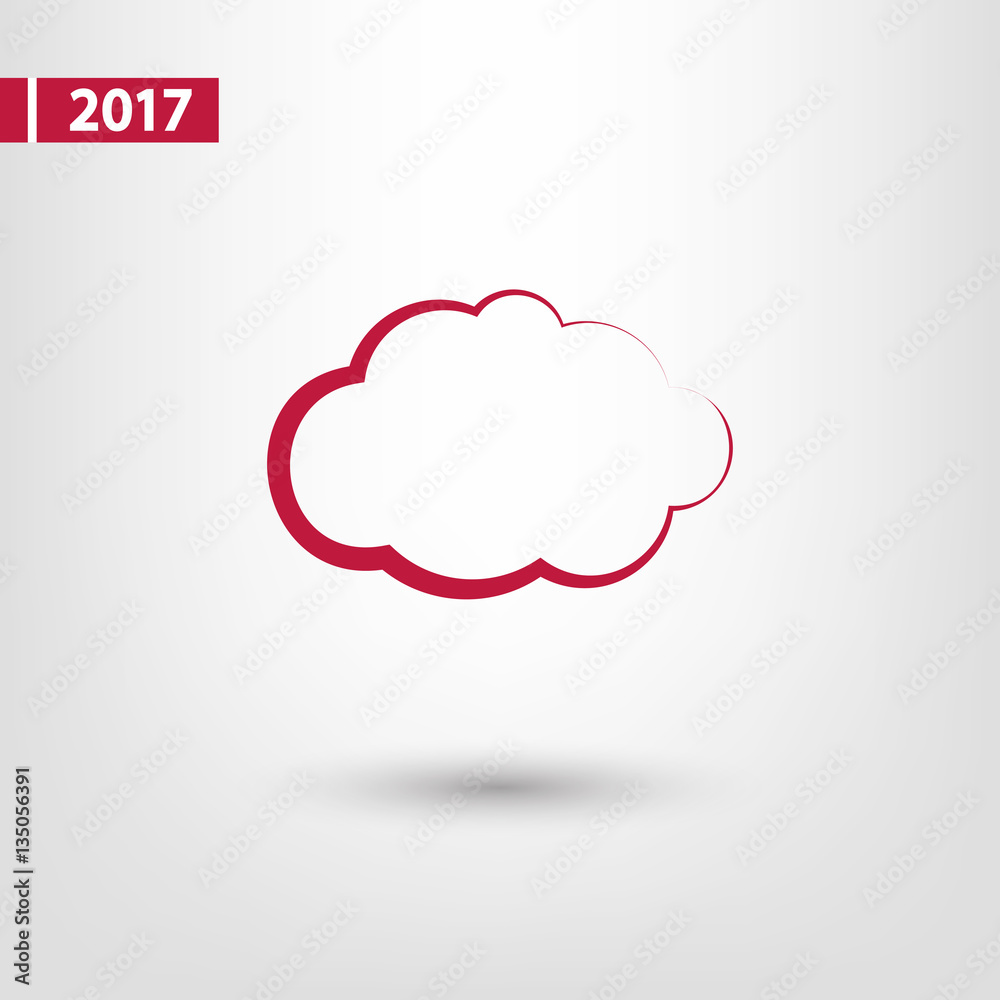 cloud icon, vector illustration. Flat design style cloud icon, vector illustration. Flat design style