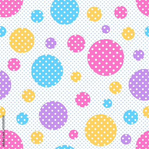 Abstract Seamless polka dot pattern