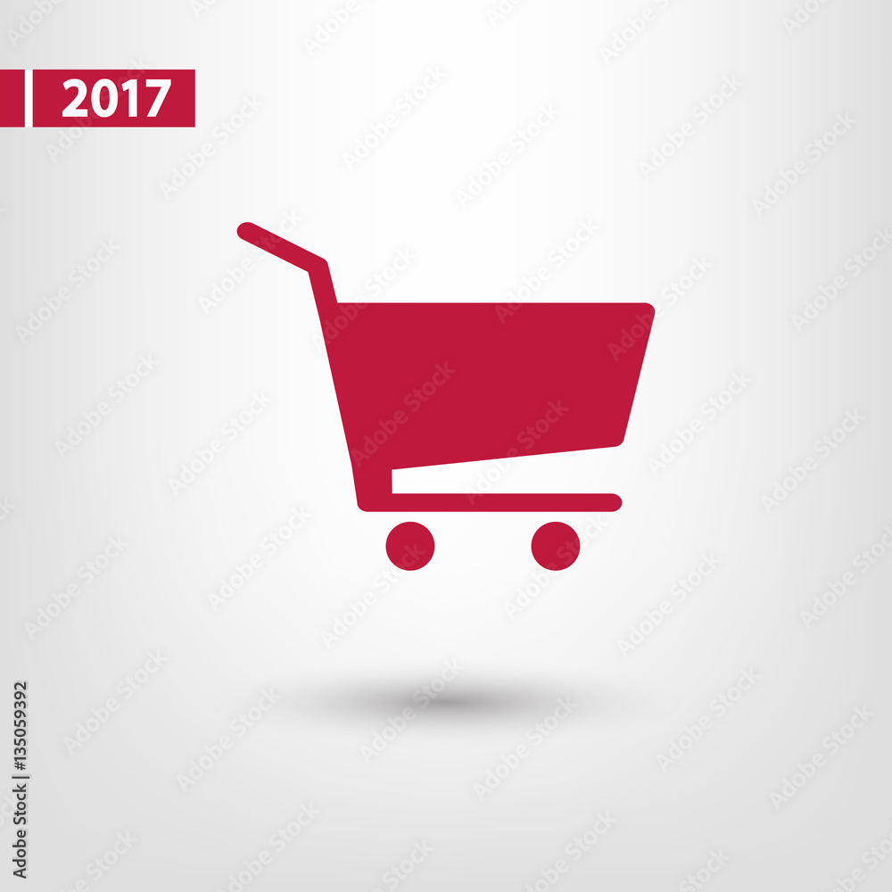 shopping cart icon, vector illustration. Flat design style shopping cart icon, vector illustration. Flat design style