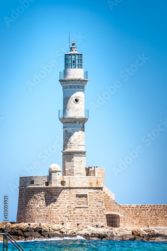 Chania lighthouse close view, Greece © Pierrette Guertin