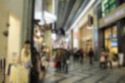 abstract blur background of shopping in japan - can use to display or montage on product © bank215