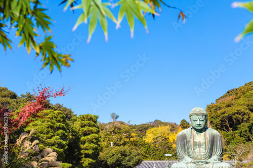 The Great Buddha in Kamakura. Located in Kamakura, Kanagawa Prefecture Japan.The season is autumn. © e185rpm