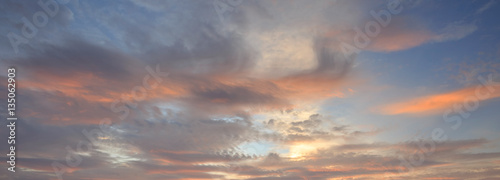 Sky at sunset backgound
