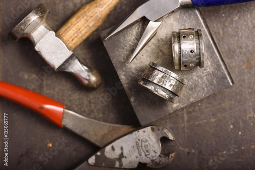 Handmade silver spinner ring_the workshop collection 