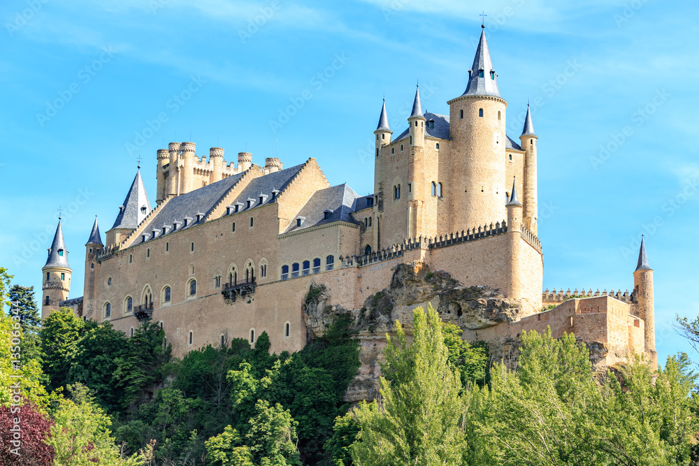 The famous Alcazar of Segovia