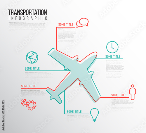 Infographic transport report template