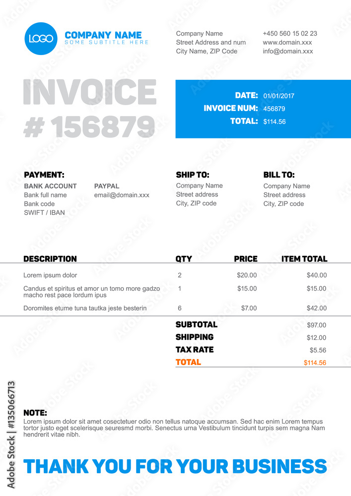 Invoice template Invoice template