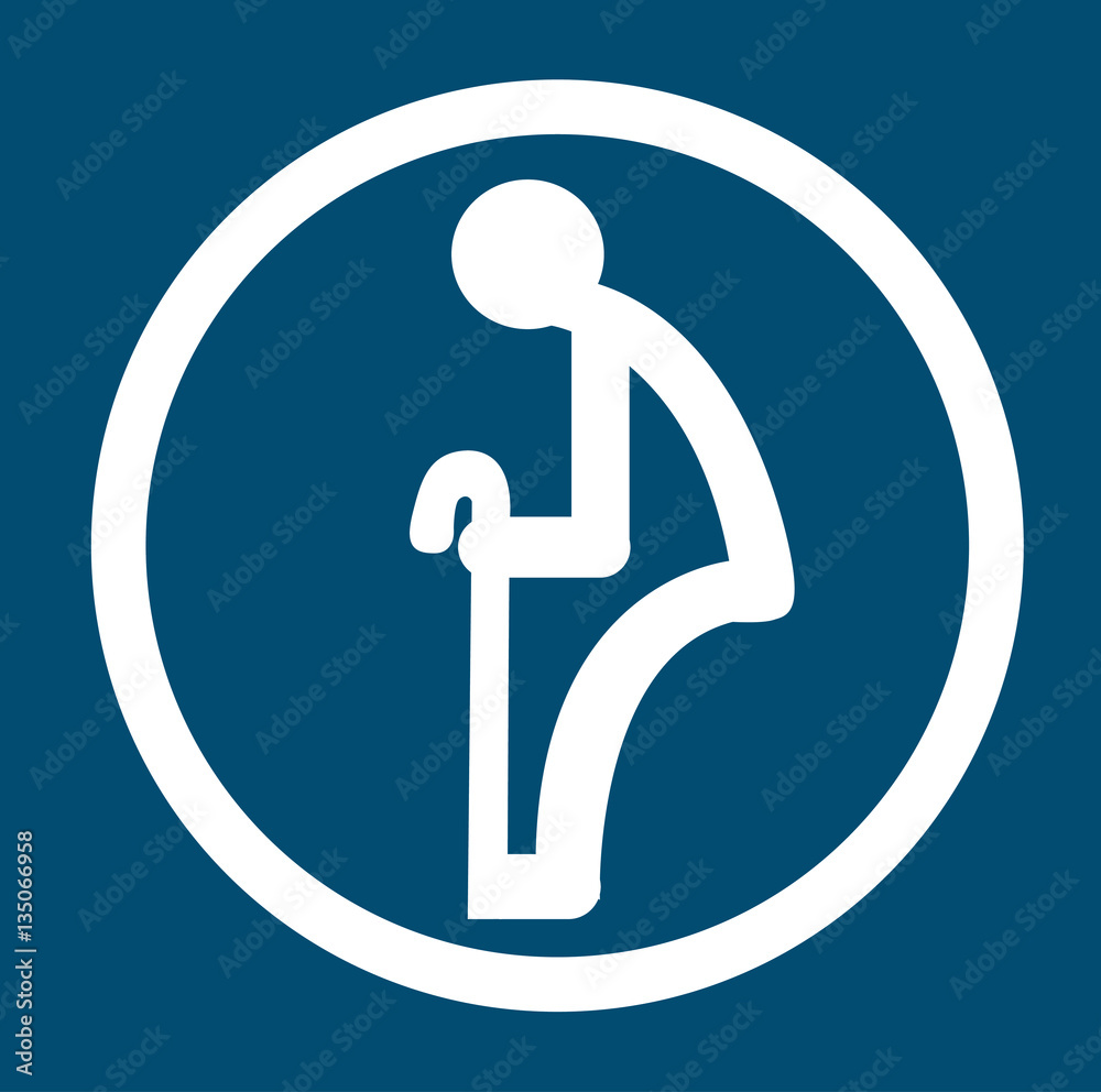Signs bathrooms for the elderly vector Signs bathrooms for the elderly vector