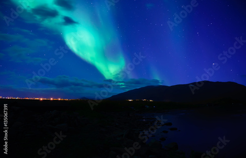 Northern lights dancing over Abisko national park in Sweden © Conny Sjostrom