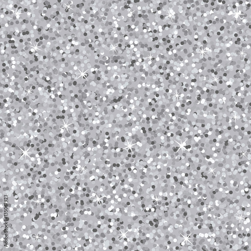 Seamless silver grey glitter texture. Shimmer background.