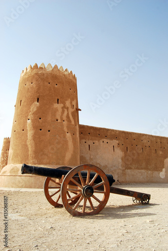 cannon at Al Zubara fort
