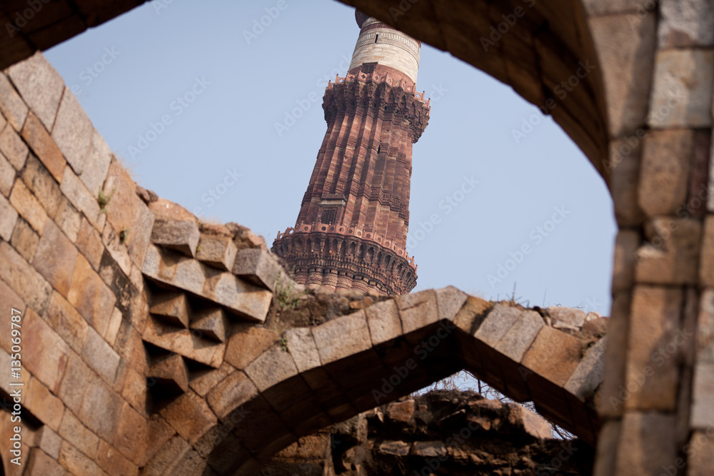 Ruins At The Qutub Minar Complex In Delhi