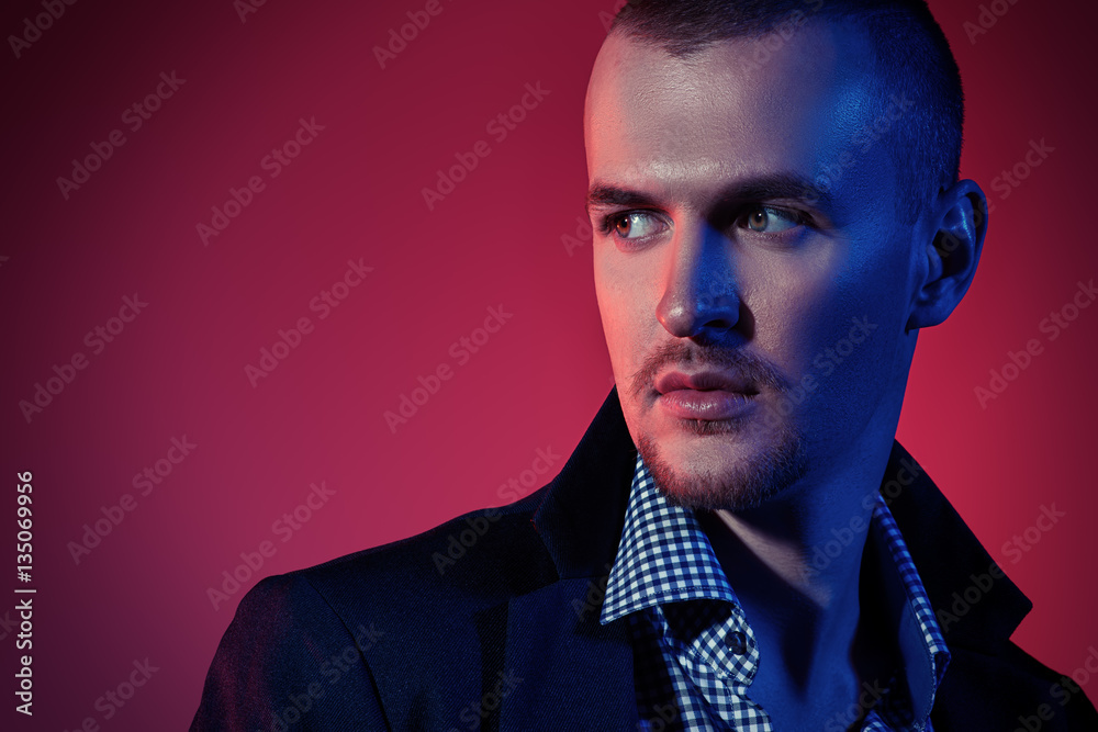serious handsome