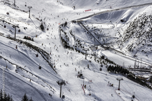 Pistas de nieve en Sierra Nevada