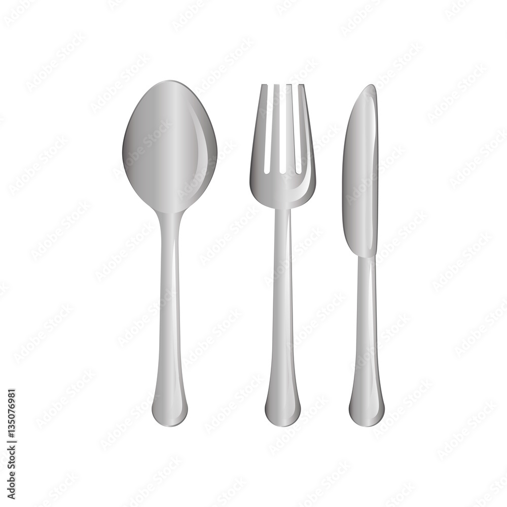 silver cutlery icon image design, vector illustration silver cutlery icon image design, vector illustration