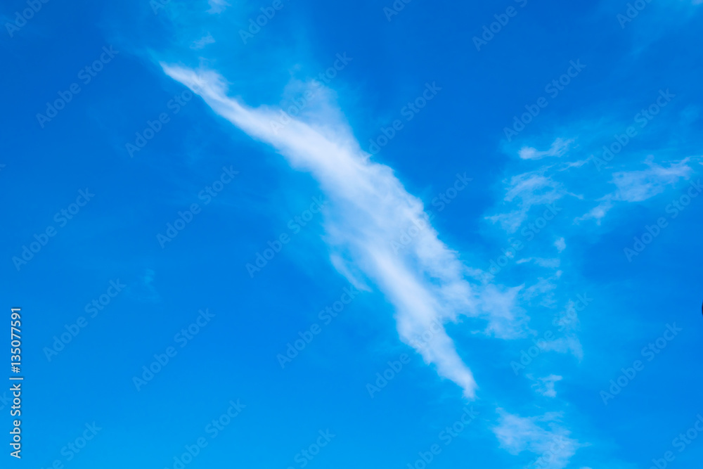 Beautiful of blue sky and white cloud. Idea concept.