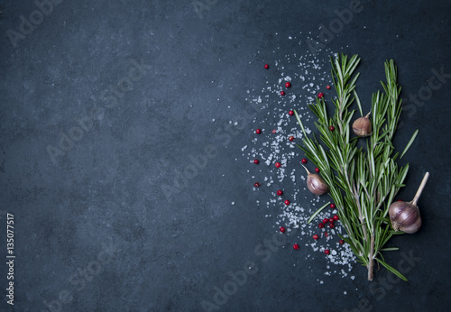 Obraz na płótnie rosemary and garlic w salonie
