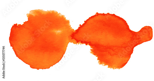 Wallpaper Mural Colorful abstract watercolor circle with splashes and spatters. Modern creative watercolor background for trendy design. Torontodigital.ca