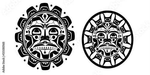 Vector illustration of the sun symbol
