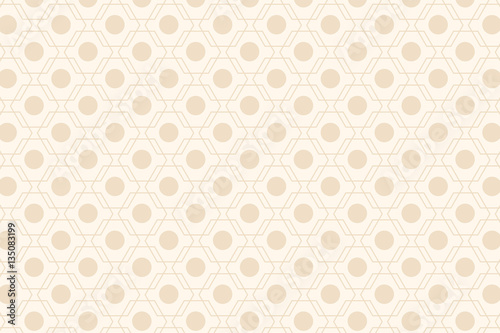 Beige abstract seamless geometric pattern. Vector illustration