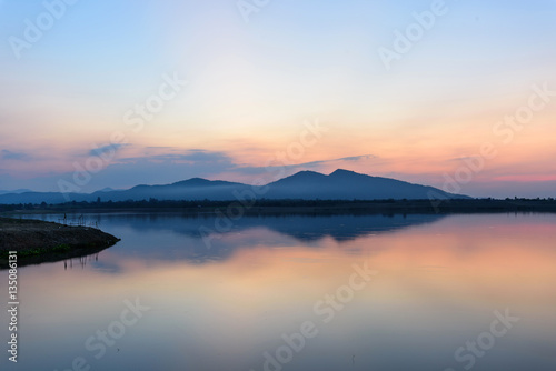 Fototapeta Naklejka Na Ścianę i Meble -  sunset at the lake