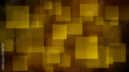 Yellow abstract background of blurry squares
