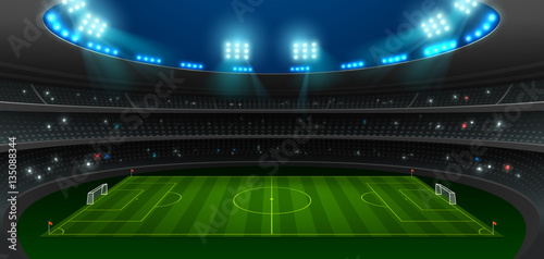 soccer football stadium spotlight