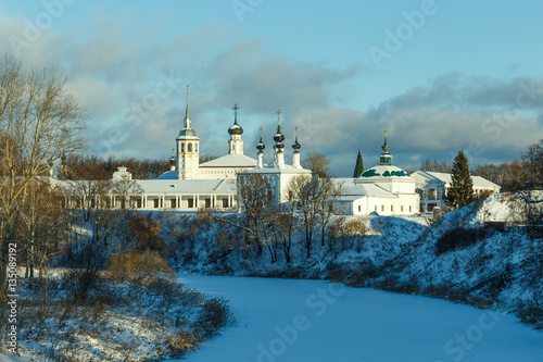 Winter view of the center of Suzdal