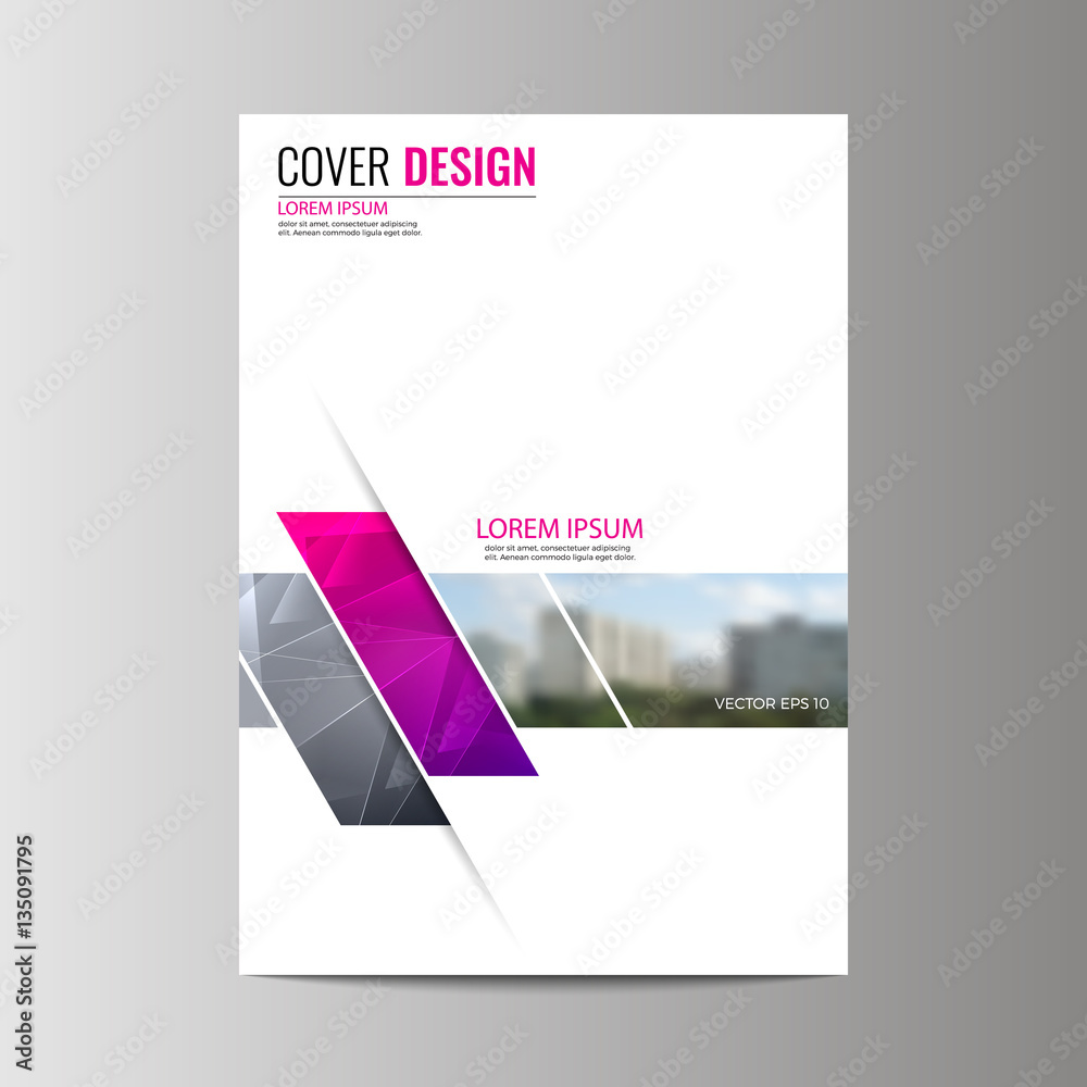 Fototapeta premium Abstract flyer design background. Brochure template.