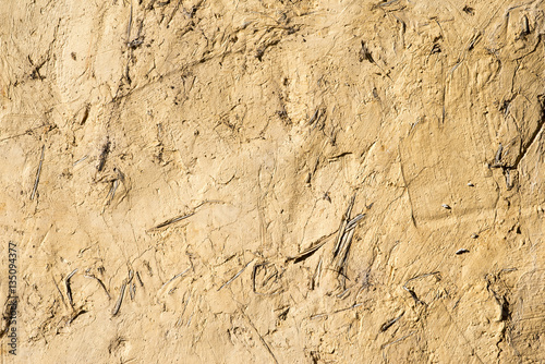 Wall brown soil