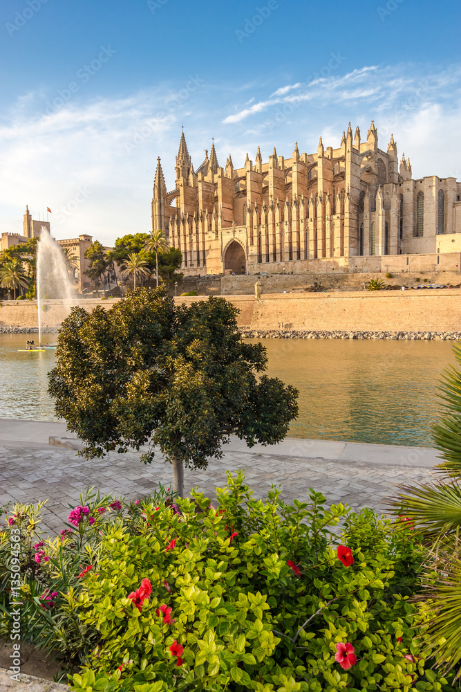 The Cathedral of Santa Maria of Palma de Mallorca, La Seu, Spain