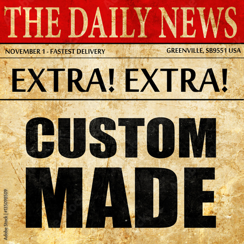 Wallpaper Mural custom made, newspaper article text Torontodigital.ca