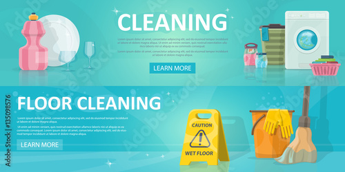 Cleaning Service Horizontal Banners