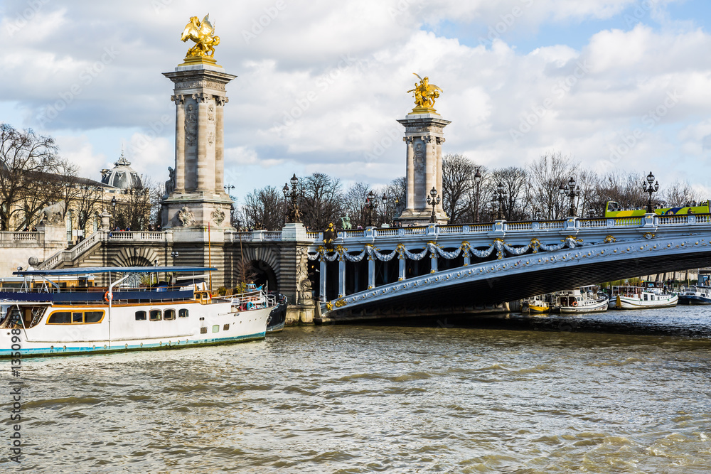 Bridge on Seine river