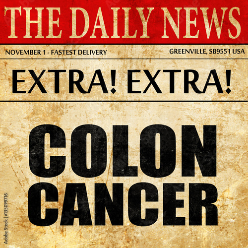 Wallpaper Mural colon cancer, newspaper article text Torontodigital.ca