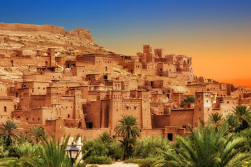 Stickers Marokko Kasbah Ait Ben Haddou werelderfgoed  © Jose Ignacio Soto