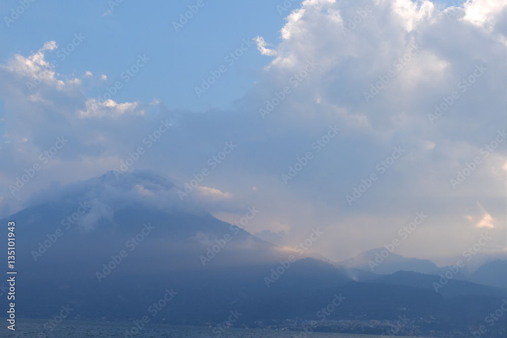 Clouds over Lake Atitlan