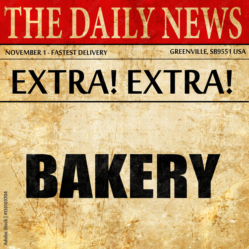 bakery, newspaper article text
