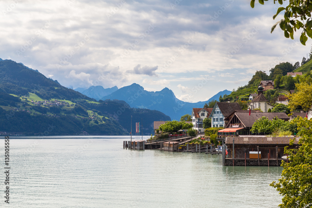 Beautiful view of Quinten on Walensee