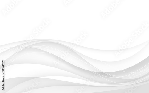 Abstract gray background with wave. Vector illustration