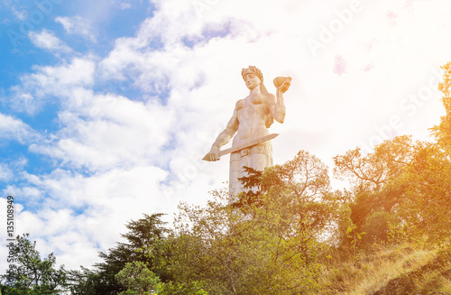 Mother of a Georgian monument in Tbilisi photo