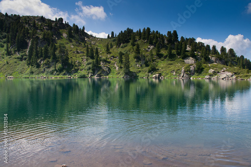 Lagorai Mountain Range. Trentino Alto Adige. Italy, Stellune Lak photo