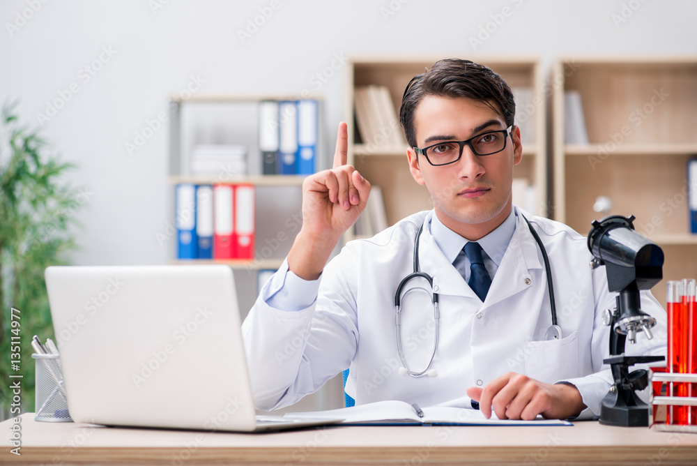 Young adult doctor working in the hospital Young adult doctor working in the hospital