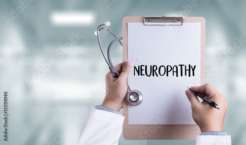 NEUROPATHY  Medical  Doctor concept , Neuropathy Wording in Anam photo
