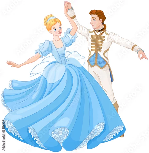Obraz Taniec balowy Kopciuszka i Księcia