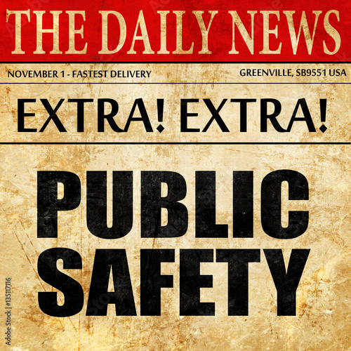 Wallpaper Mural public safety, newspaper article text Torontodigital.ca
