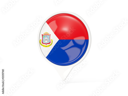 Round white pin with flag of sint maarten Free Download Round white pin with flag of sint maarten - GFXLoad