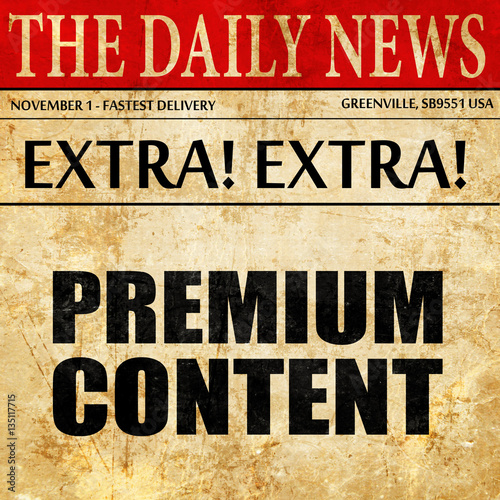 Wallpaper Mural premium content, newspaper article text Torontodigital.ca