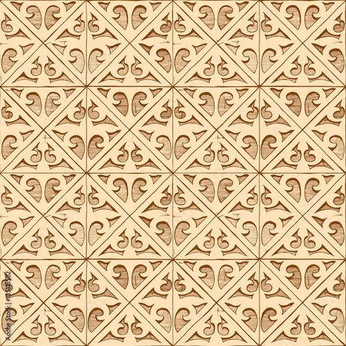 Medieval seamless ornament